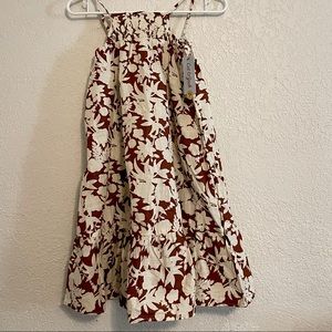 Cat&Jack girls M(7/8) Brown Floral Sleeveless Maxi Dress.